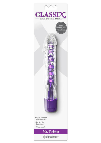 Classix Mr. Twister Vibrator With Sleeve Set