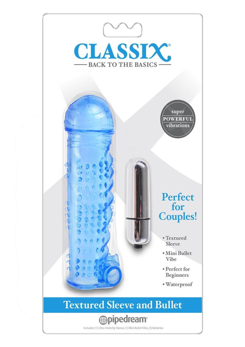 Classix Textured Sleeve And Bullet Vibrating Couples Set