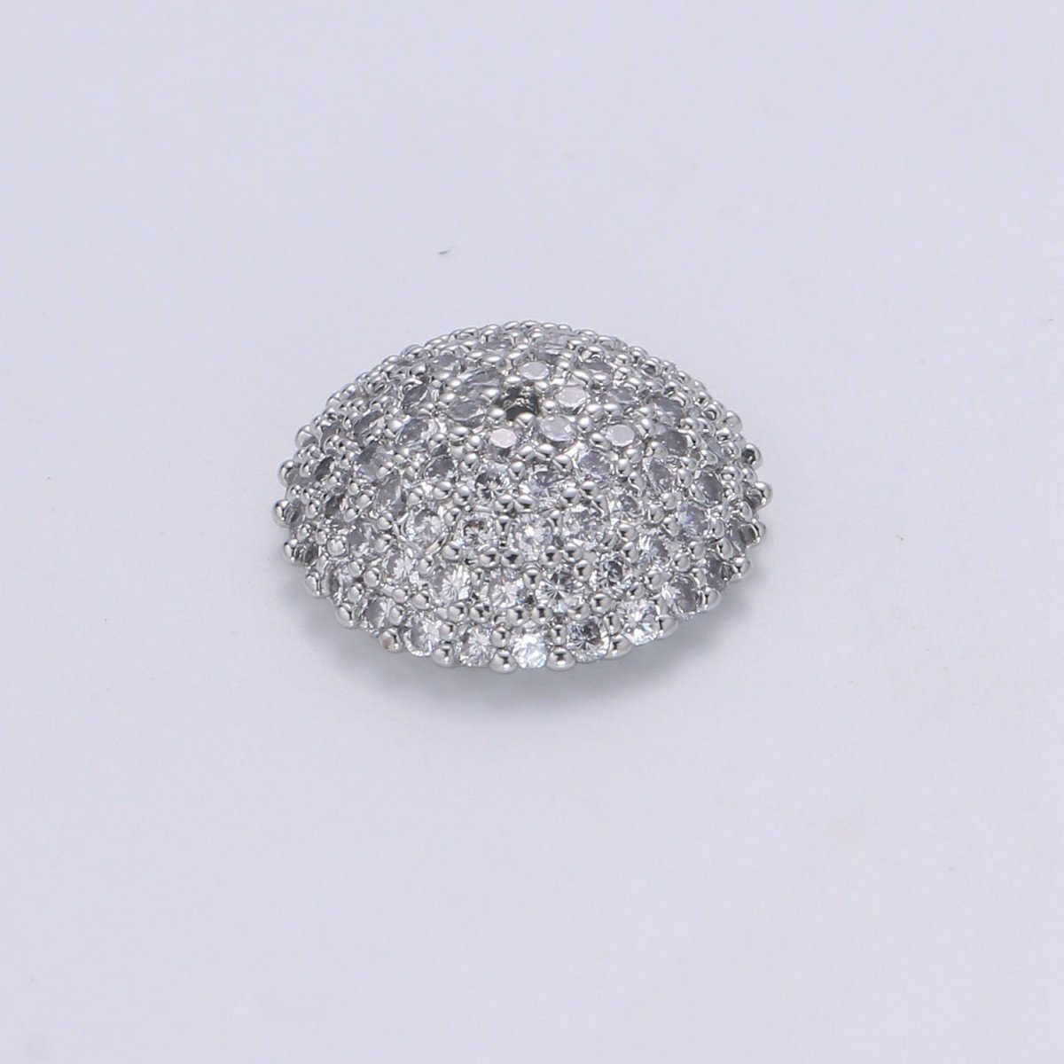 Clear CZ Round Rondelle Spacer Gold CZ Micro Pave Circle Spacer Bead, CZ Spacer Bead for bracelet making supply B-505
