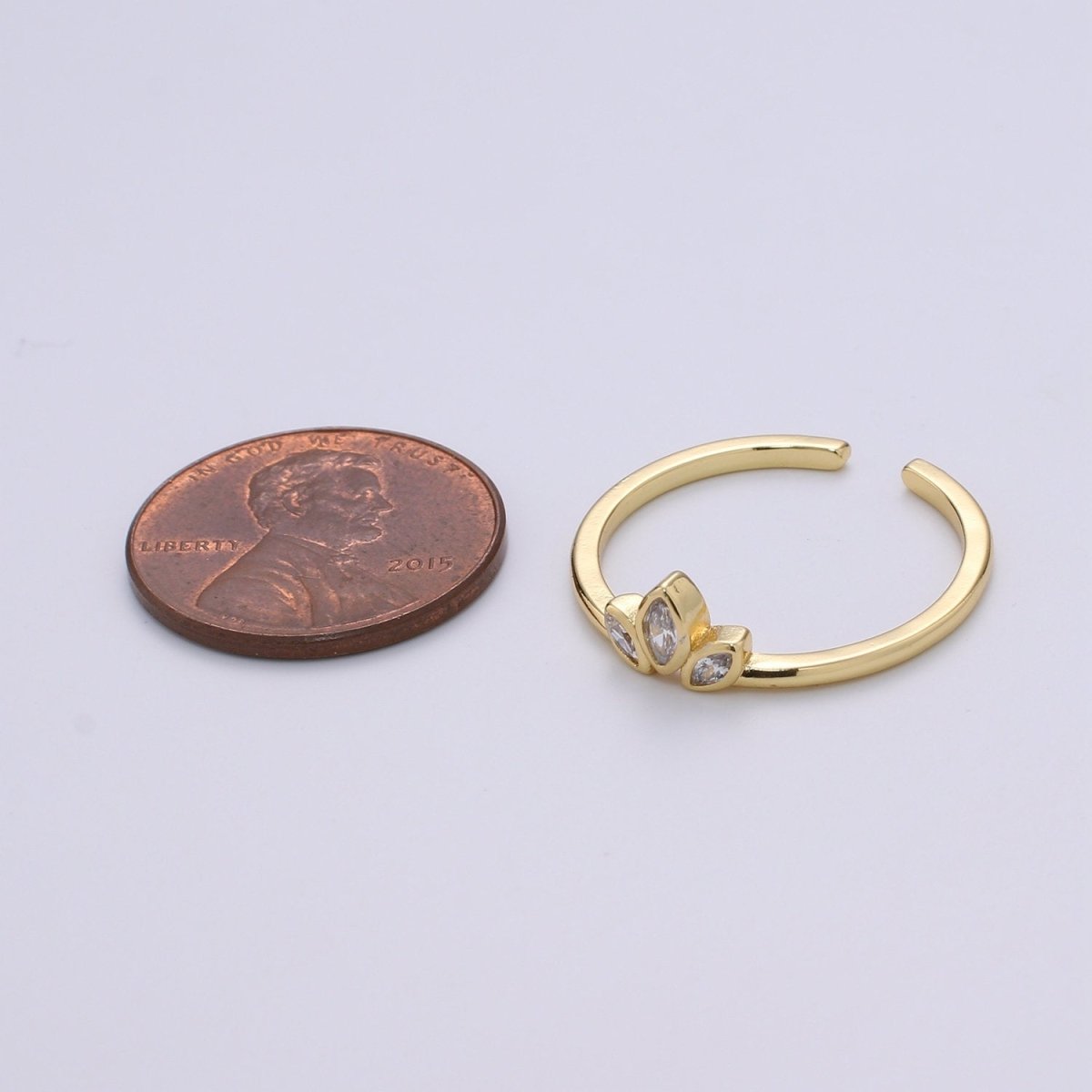 Clear Marquise Ring Cubic Zircon Ring Tiara Ring Dainty Geometric Ring Fashion Jewel Delicate and Fine Ring Stack Ring Minimalist R-133