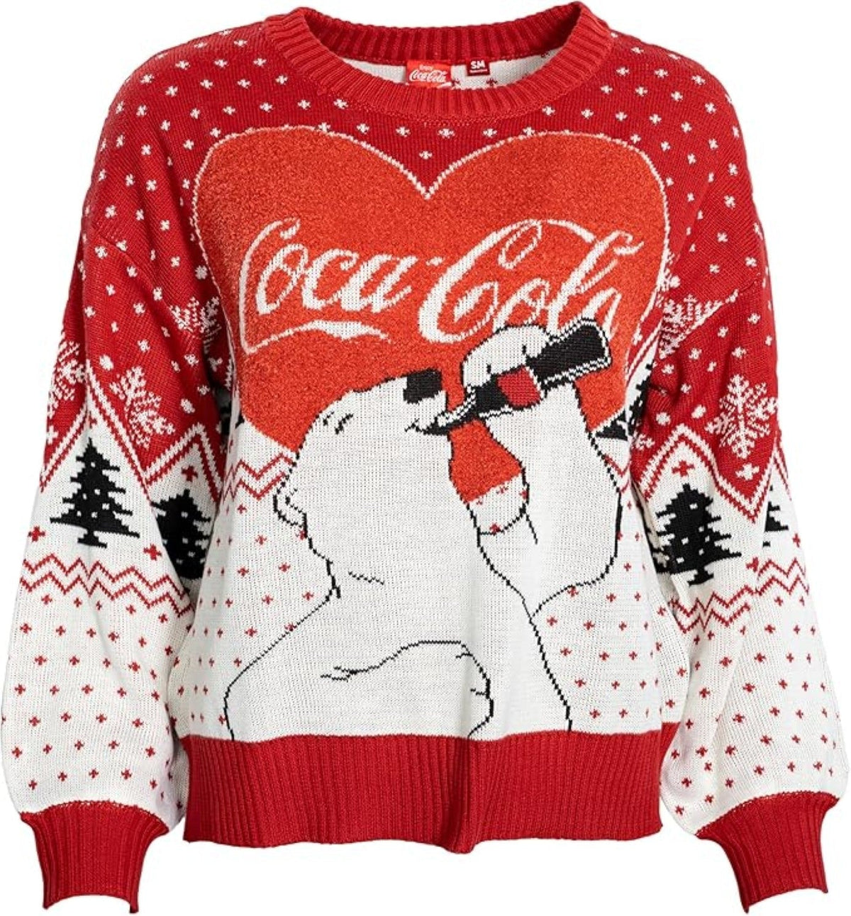Coca Cola Heart Polar Bear Drinking Women&