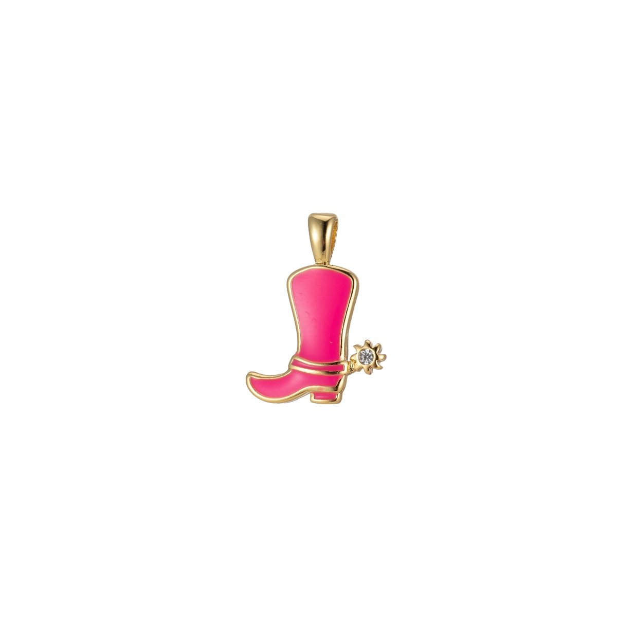 Colorful Cowboy Cowgirl Boot Enamel Charm Pendant Shoes Wild West Inspired H-023 H-033 J-841- J-847
