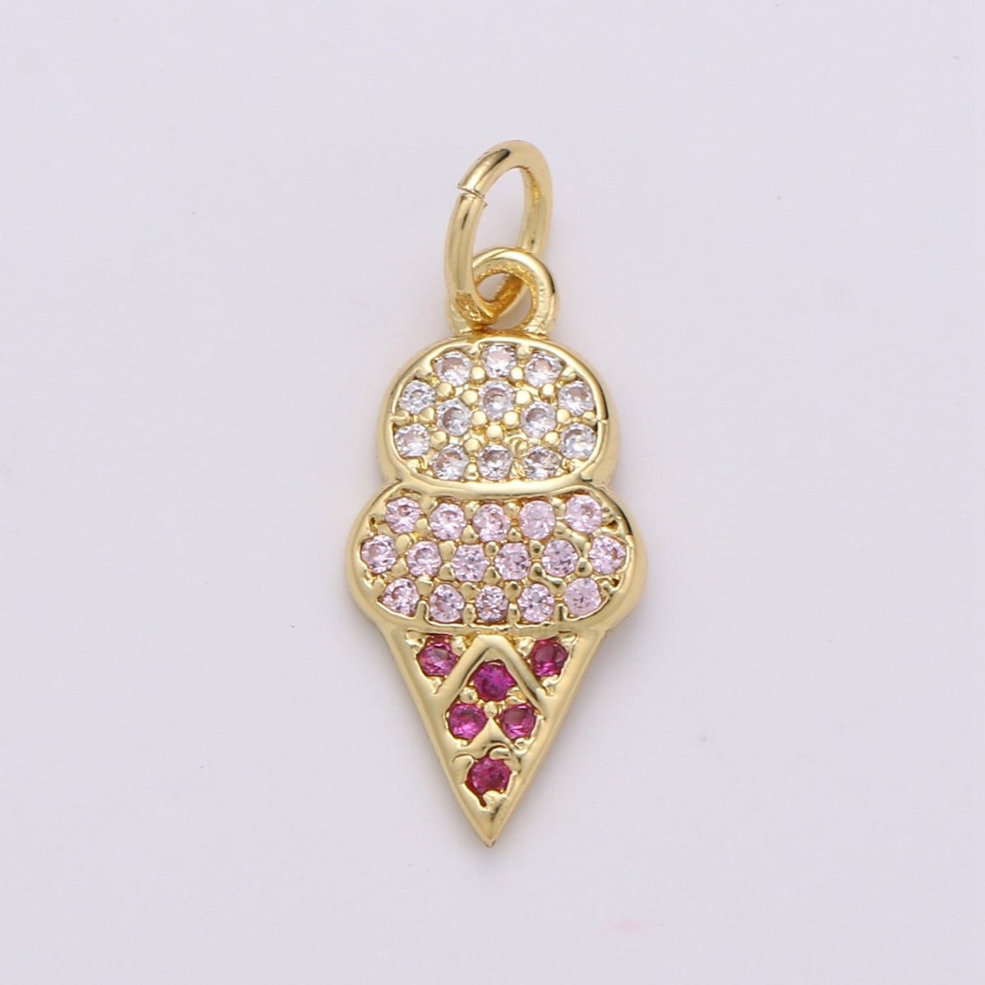 Colorful Ice Cream Charms Enamel Gold Plated for Bracelet Necklace Earring Component Summer Jewelry | D-343