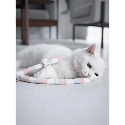 Colorful Rod Wand Feather Teaser Exerciser For Cats Soft Funny Interactive Toy For Pets Cute Cat Accessories