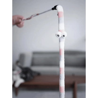 Colorful Rod Wand Feather Teaser Exerciser For Cats Soft Funny Interactive Toy For Pets Cute Cat Accessories