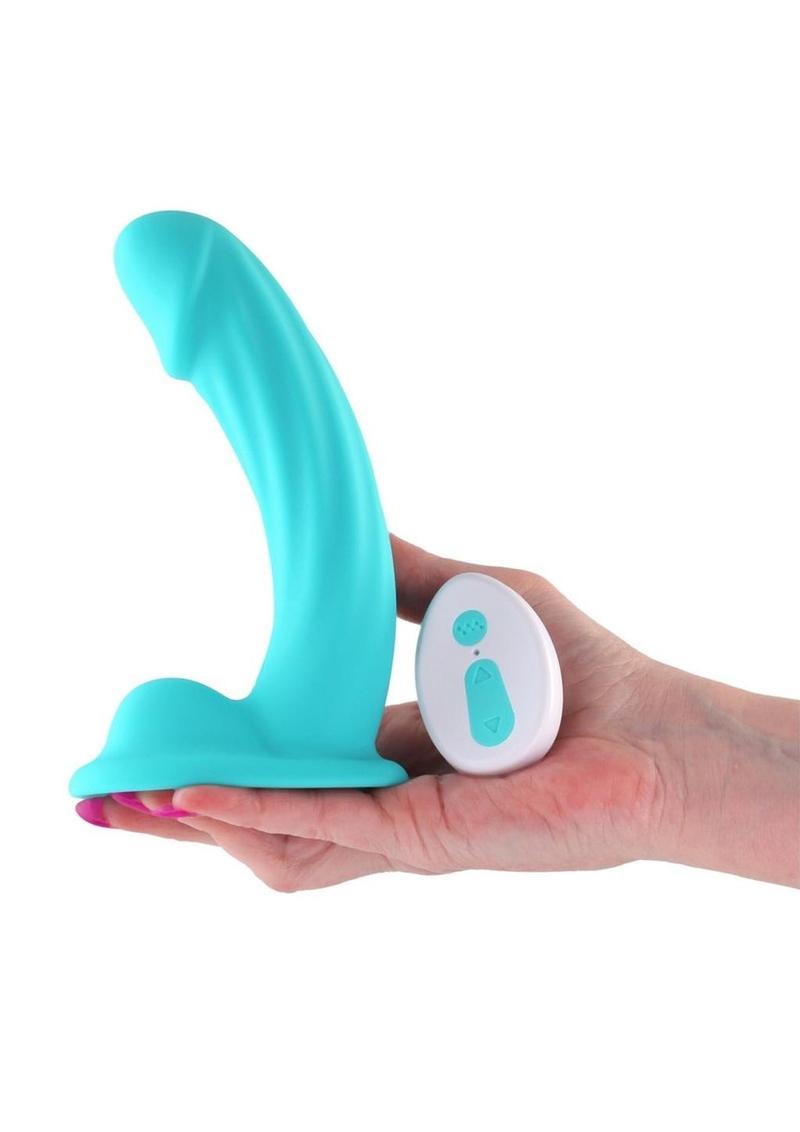 Colours Curve Silicone Vibrating Dildo