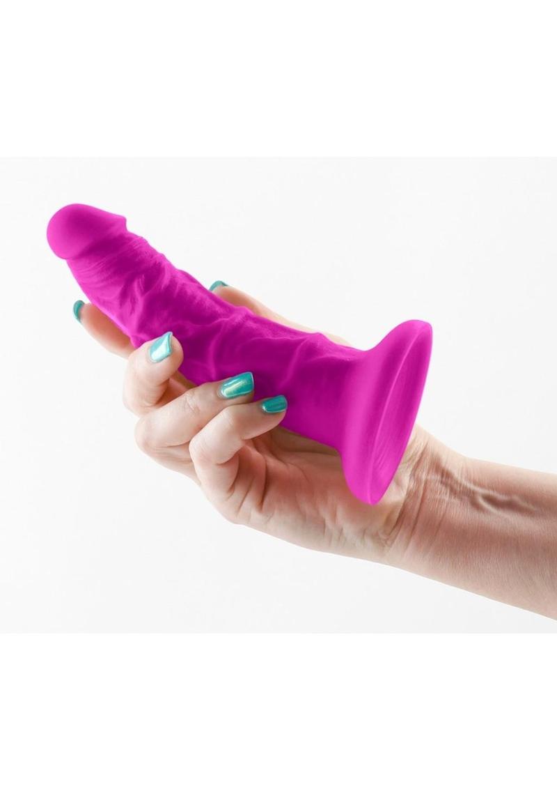 NS Novelties Colours Thin Silicone Dildo With Insertable Length