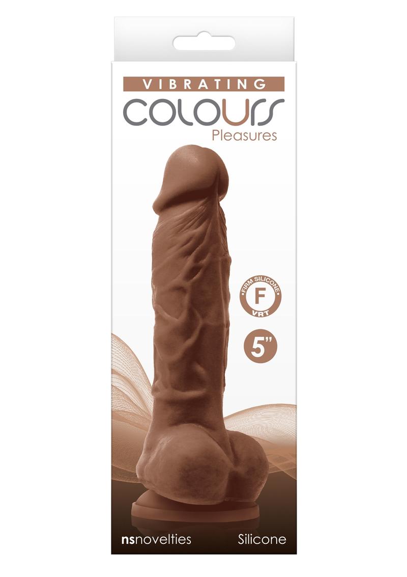 Colours Pleasures Vibrating Dildo with Balls