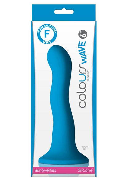 NS Novelties Colours Wave Suction-Cup Base Silicone Dildo