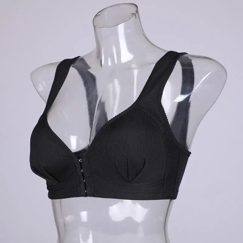 Comfortable Seamless Bra For Women Fashion Push Up Bras Wire Free Lingerie Full Cup Bralette Cotton Underwear Brassiere Front Closure