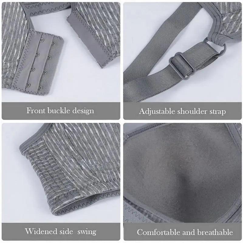 Comfortable Seamless Bra For Women Fashion Push Up Bras Wire Free Lingerie Full Cup Bralette Cotton Underwear Brassiere Front Closure