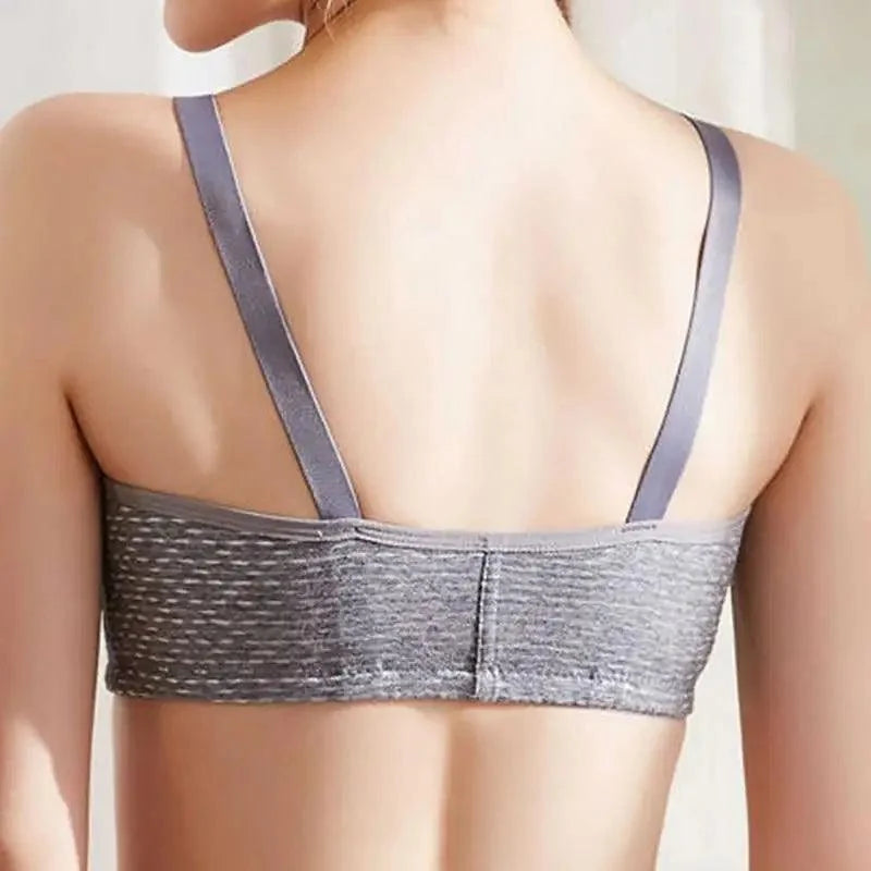 Comfortable Seamless Bra For Women Fashion Push Up Bras Wire Free Lingerie Full Cup Bralette Cotton Underwear Brassiere Front Closure