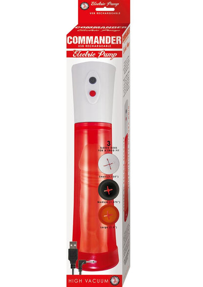 COMMANDER USB Rechargeable Electric High Vacuum Penis Pump