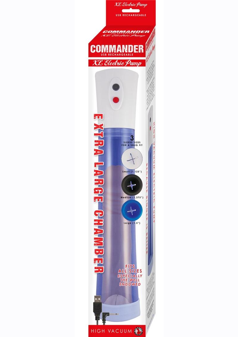 Commander Extra Large Electric And High Vacuum Rechargeable Pump
