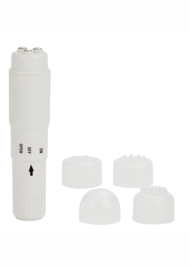 CalExotics Compact Personal Travel Massager with Interchangeable Heads
