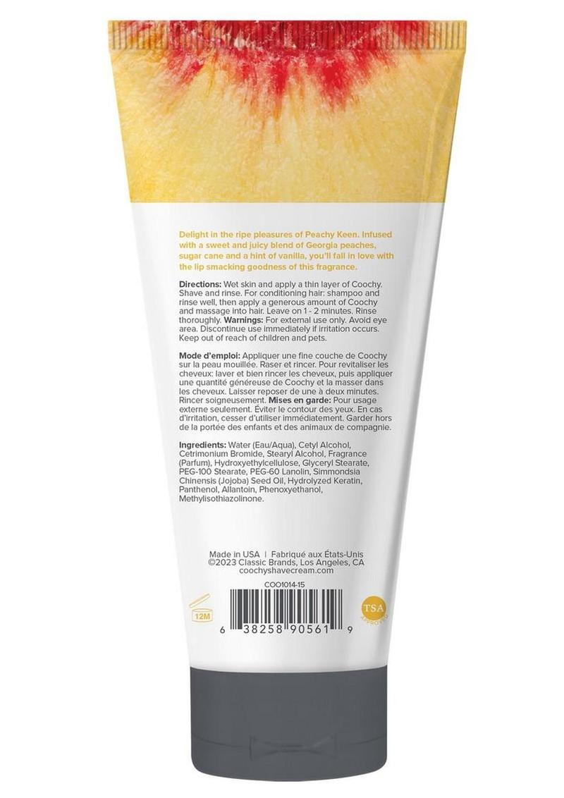 Coochy Peachy Keen Shave Cream Anti-Bump And Moisturizing Formula