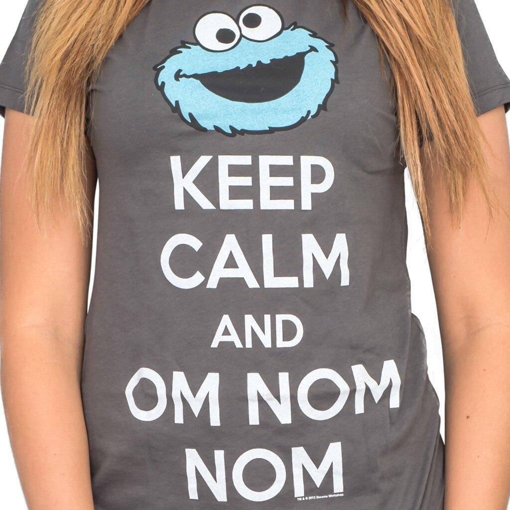 Cookie Monster Keep Calm And Om Nom Nom T-shirt