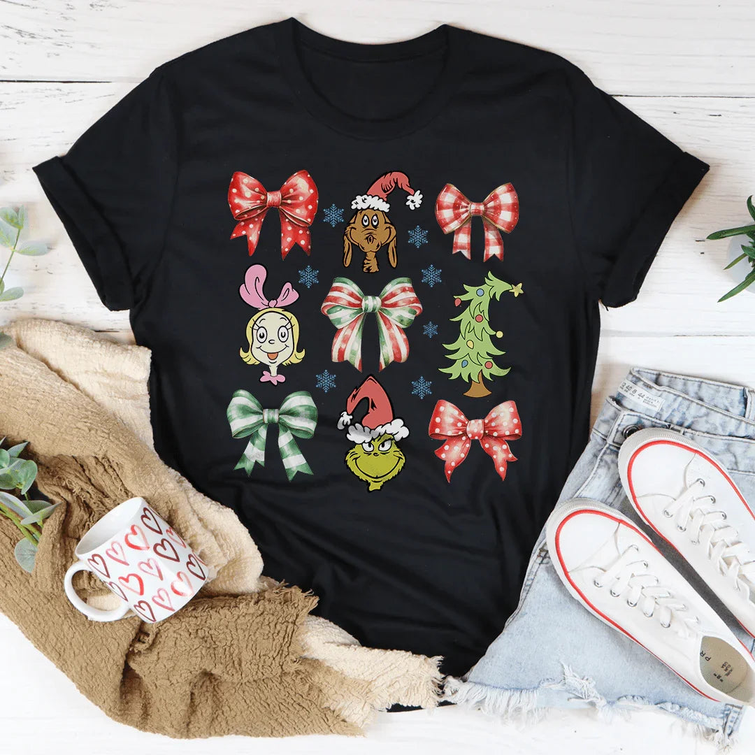 Coquette Bow Grinch Tee
