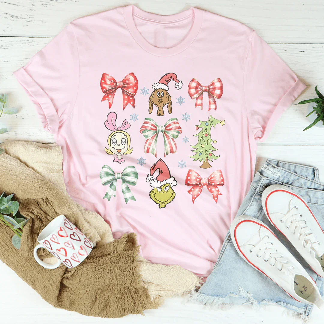 Coquette Bow Grinch Tee