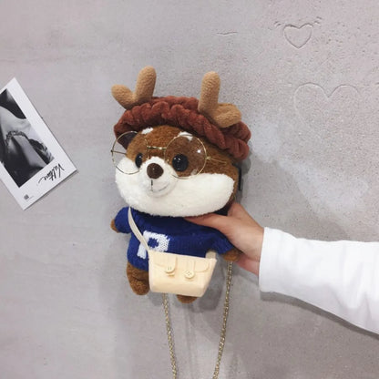 Corgi Kawaii Plush Backpack