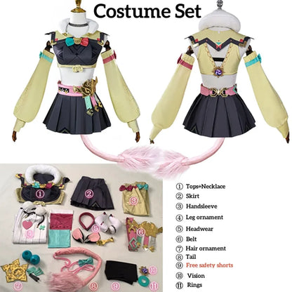 Genshin Varesa Cosplay Set – Kawaii Fantasy Uniform Costume