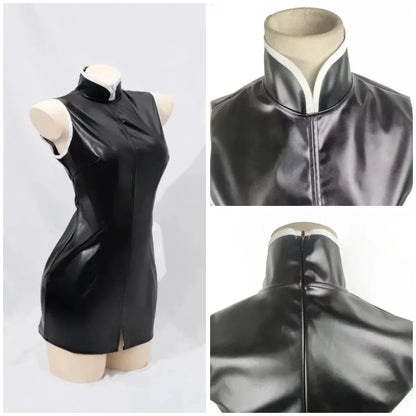Misato Katsuragi EVA Cosplay Set – Red Jacket &amp; Black Dress Costume