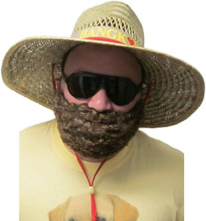 Costume Synthetic Brown Beard &amp; Mustache Halloween Costume Cosplay Accessory
