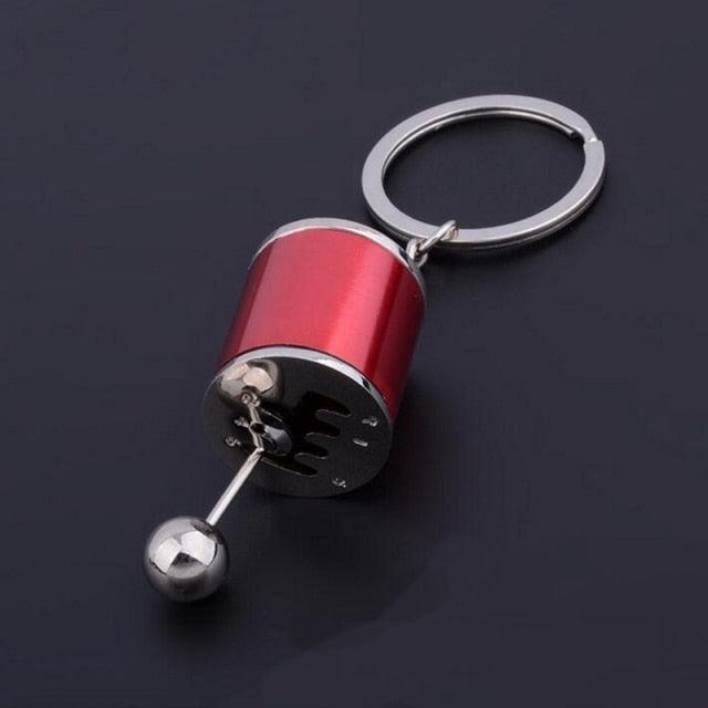 Creative Auto Part Model Gear Box Keychain Six-speed Manual Transmission Shift Lever Keyring Key Chain Free Shift Colors Keyring Turbo Keychains Gear Head Key Chain Wave Box Ornaments