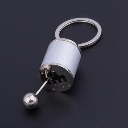 Creative Auto Part Model Gear Box Keychain Six-speed Manual Transmission Shift Lever Keyring Key Chain Free Shift Colors Keyring Turbo Keychains Gear Head Key Chain Wave Box Ornaments