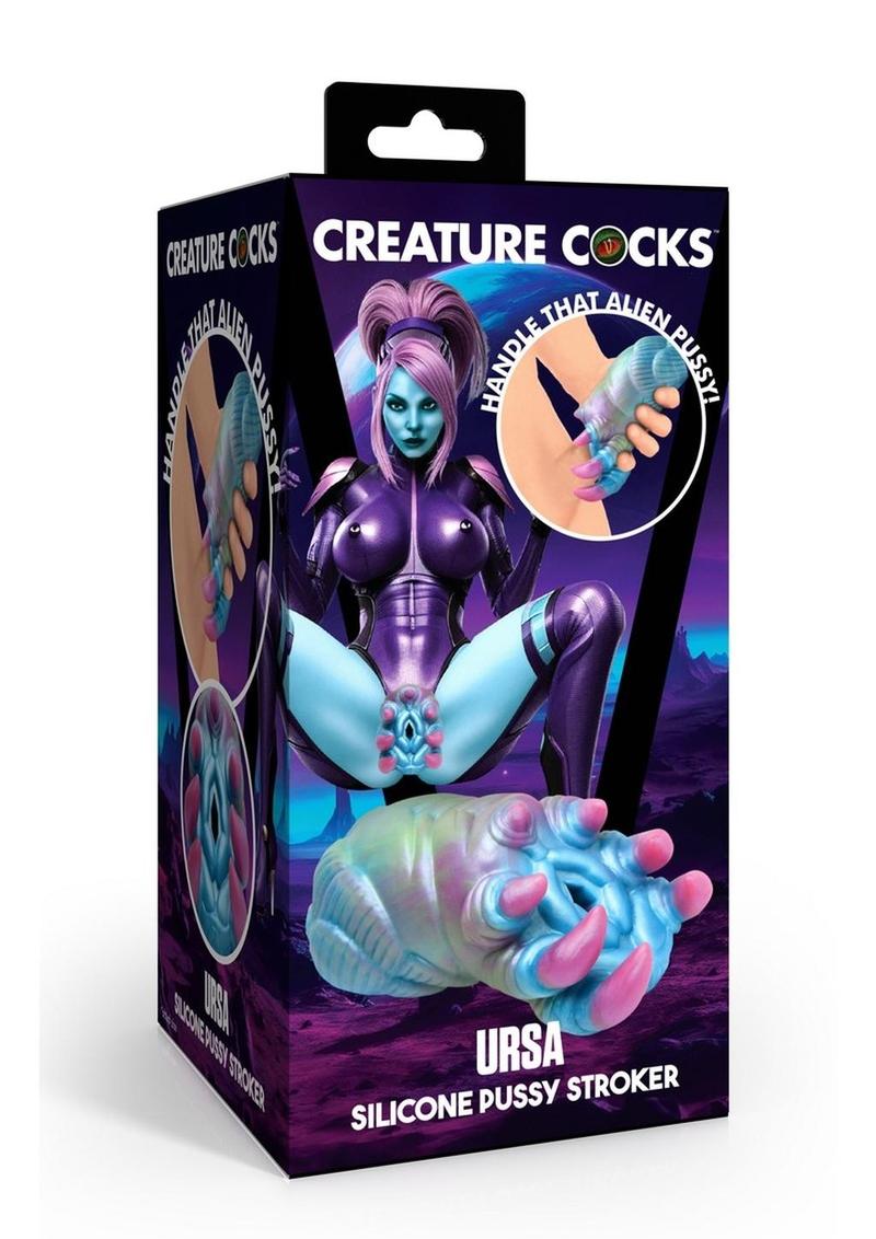 Ursa Silicone Pussy Stroker Multi-color Alien Toy For Pleasure