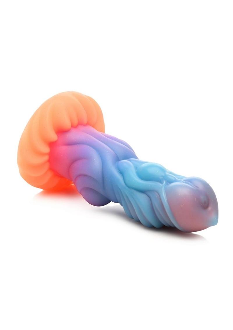 Creature Cocks Alien Invader Glow in the Dark Silicone Dildo