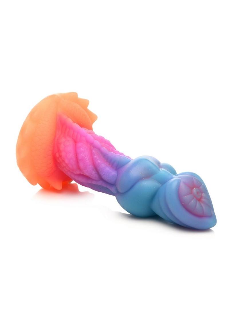 Creature Cocks Aqua-Cock Glow in the Dark Silicone Dildo