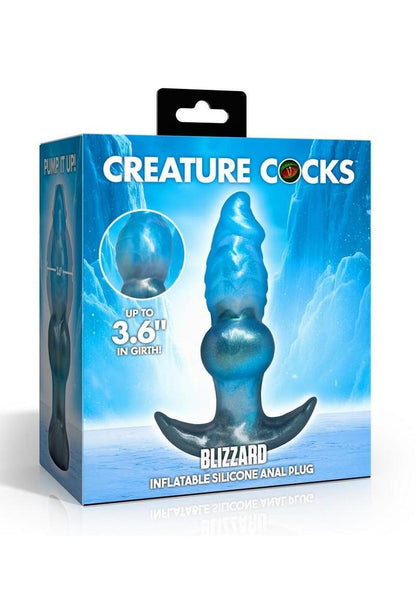 Blizzard Inflatable Silicone Anal Plug