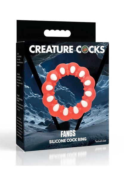 Creature Cocks Fangs Silicone Textured Design Cock Ring
