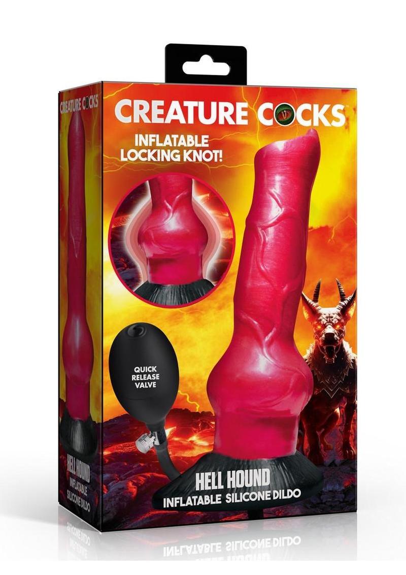 Hell Hound Inflatable Silicone Dildo