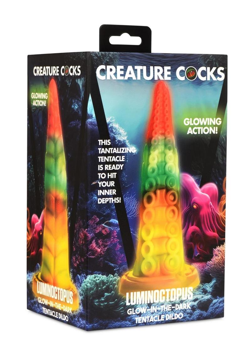 Luminoctopus Glow-in-the-Dark Tentacle Silicone Dildo