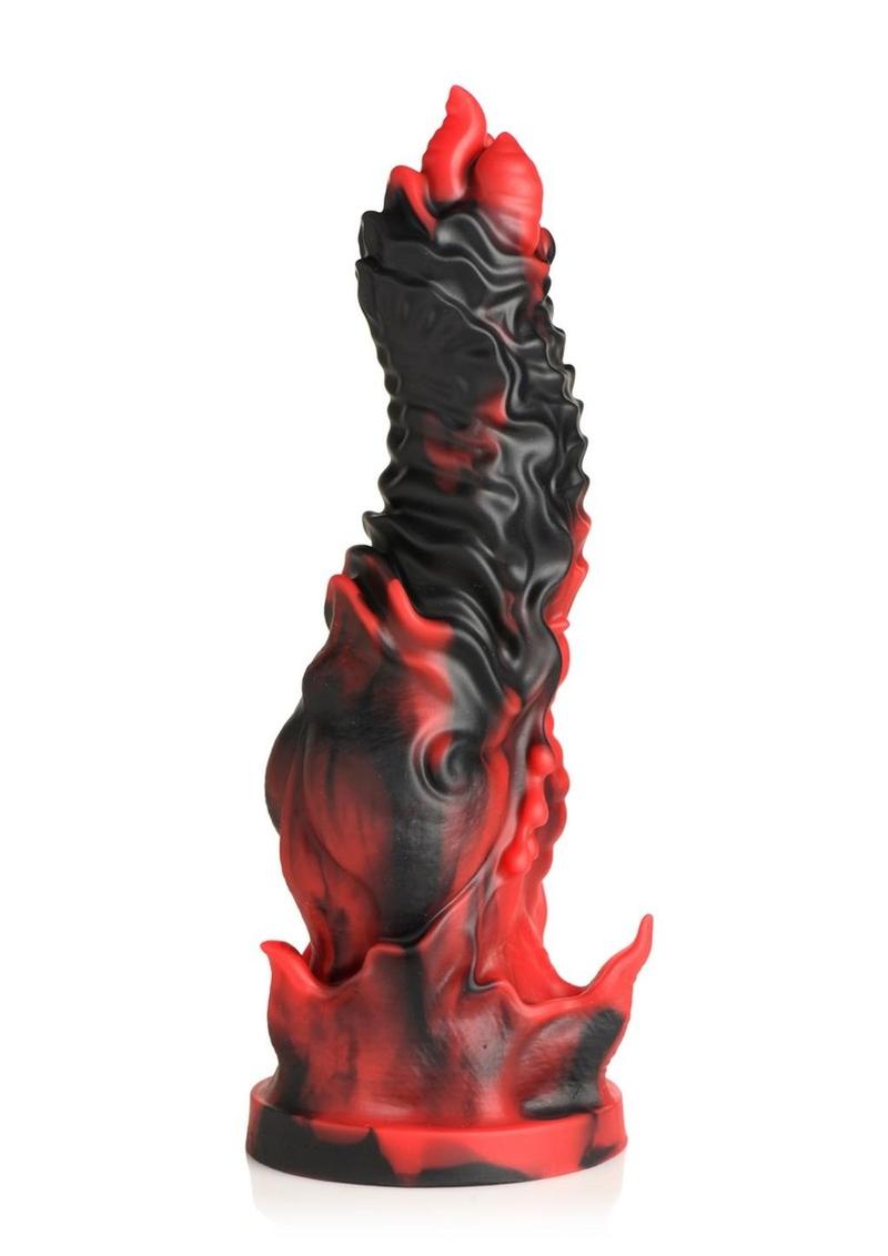 Creature Cocks Mephisto Silicone Dildo Demonic Red And Black Design