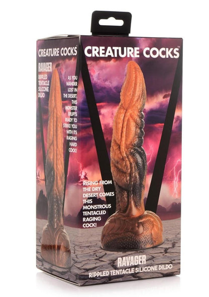 Creature Cocks Ravager Rippled Tentacle Silicone Dildo
