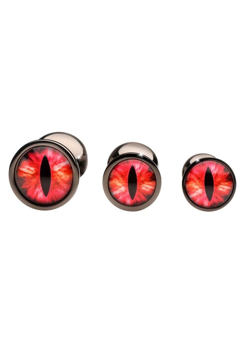 Creature Cocks Sinister Eyes Metal Butt Plug Set