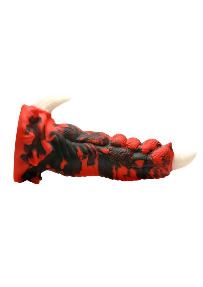 Red Talon Vibrating Silicone Dildo