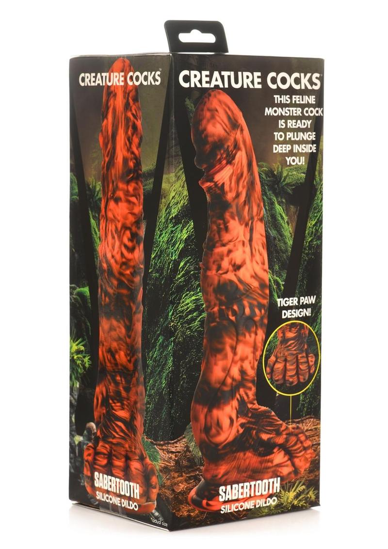 Creature Cocks Sabretooth Silicone Dildo Tiger Paw Design