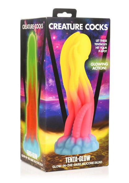 Creature Cocks Tenta-Glow Glow in the Dark Silicone Dildo