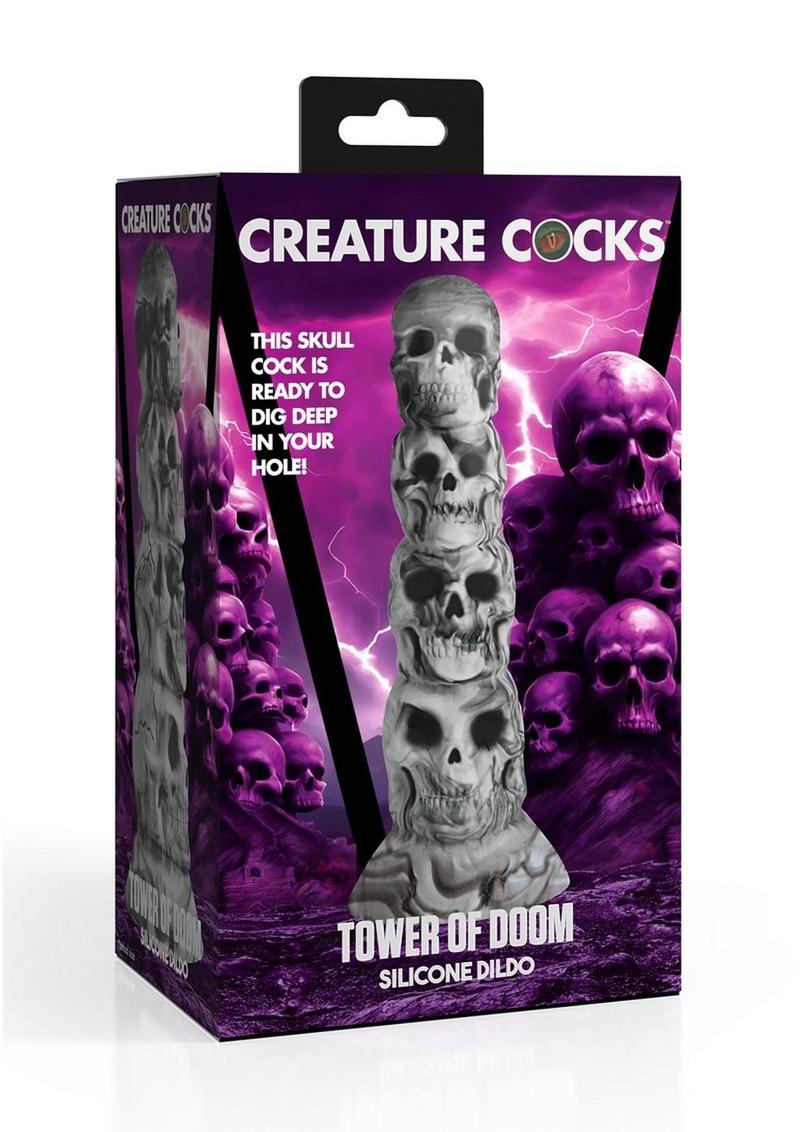 Tower Of Doom Dildo Skull Design For Thrilling Sensations