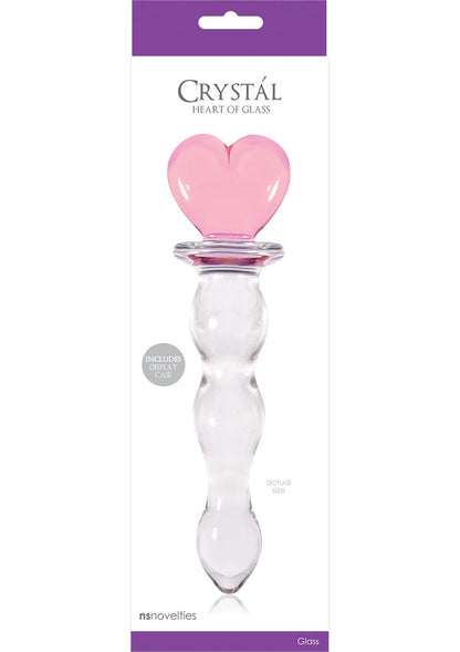 Crystal Premium Glass Heart of Glass - Pink