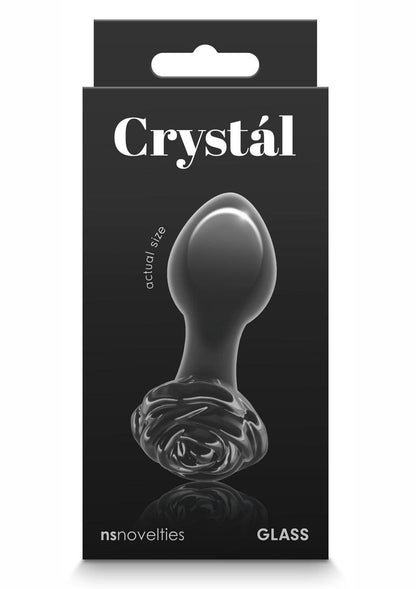 Crystal Premium Glass Rose Probe Elegant Anal Plug
