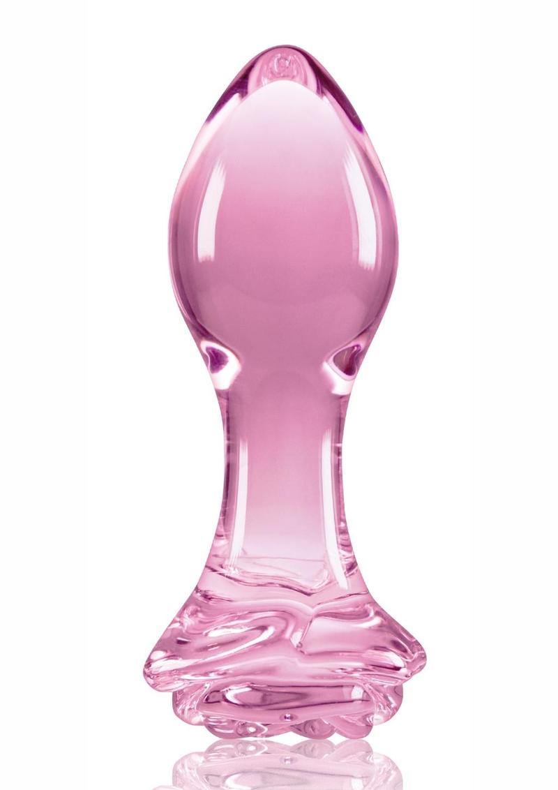 Crystal Premium Glass Rose Probe Elegant Anal Plug