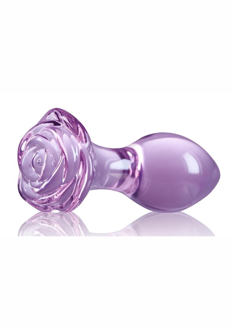 Crystal Premium Glass Rose Probe Elegant Anal Plug