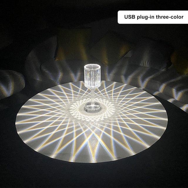 Crystal Table Lamp LED Diamond Touch Bedside Atmosphere Light RGB Remote Control Romantic Night Light Decorative Table Lamp Cute Study Lamps for Bedroom Décor