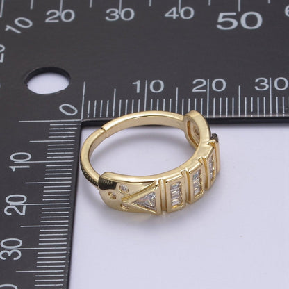 Cubic Cz Ring Adjustable Clear Cubic Zirconia Ring U-315
