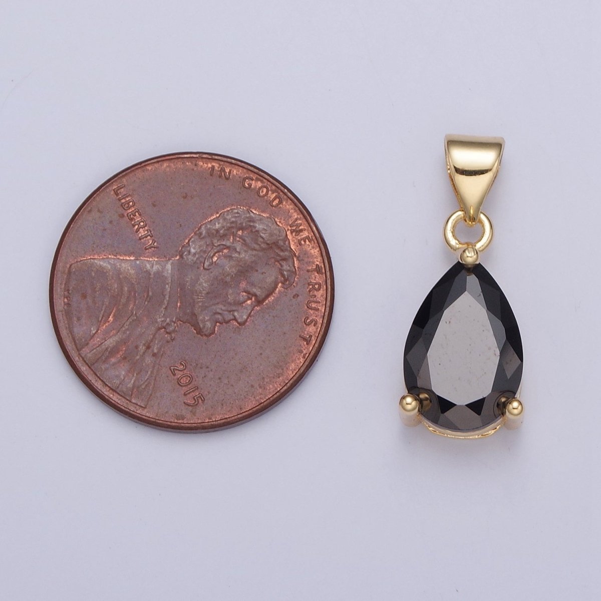 Cubic Zirconia Teardrop Pendant For Jewelry Making I-098 I-124 I-136 I-144 I-146 I-147 I-150